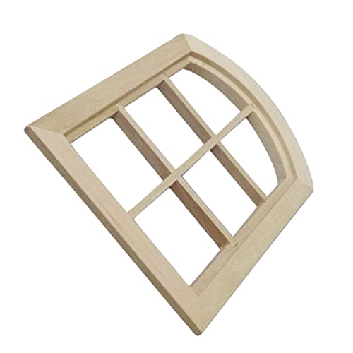 Beaupretty Miniatur Fensterrahmen Holz Dekoration DIY Puppenhaus Zubehör für Kreative Miniatur Szenen für Mini Möbel und Bastelprojekte von Beaupretty