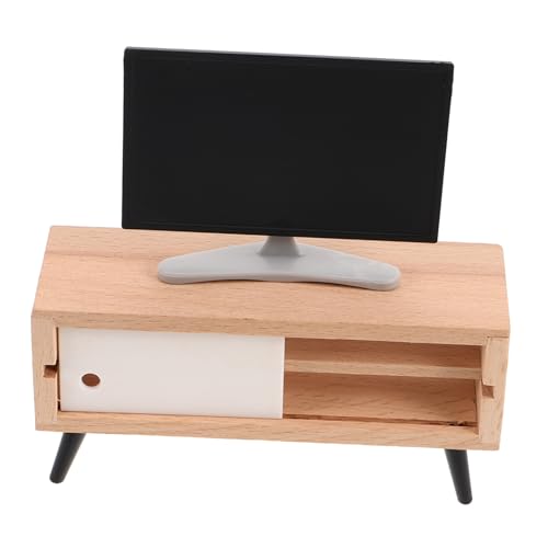 Beaupretty Miniatur Fernseher für Puppenhaus mit Tv Schrank LCD Display Wohnzimmer und Schlafzimmermöbel für Realistische Dekoration Vielseitig Einsetzbar Beaupretty Miniatur Fernseher für Puppenhaus mit Tv Schrank LCD Display Wohnzimmer und Schlafzimmermöbel für Realistische Dekoration Vielseitig Einsetzbar von Beaupretty