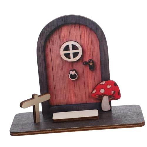 Beaupretty Miniatur Holz Gartenornament für Baum Dekoratives Miniatur-türchen für Feengarten Außenbereich und Innenbereich Handgefertigtes Holzkunstwerk für Gartenliebhaber Beaupretty Miniatur Holz Gartenornament für Baum Dekoratives Miniatur-türchen für Feengarten Außenbereich und Innenbereich Handgefertigtes Holzkunstwerk für Gartenliebhaber von Beaupretty