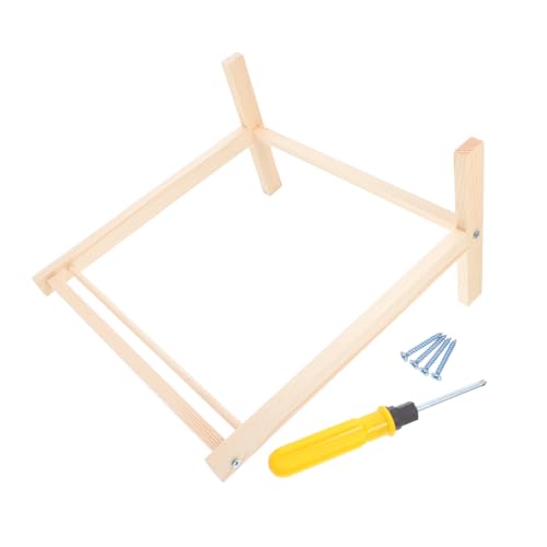 Beaupretty Miniatur Holz Puppen Kleiderständer Stabiles Elegantes Design Praktischer Kleiderhalter für Puppenkleider Spielerische Dekoration für Puppenhaus und Kinderzimmer von Beaupretty