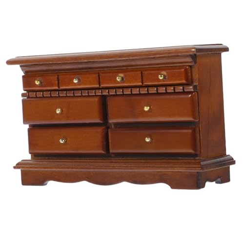 Beaupretty Miniatur Holz Tv Schrank DIY Möbel Realistische Kleine Beistelltisch Deko für Puppenhaus Glatte Oberfläche Robust für Miniatur Wohnaccessoires und Bastelprojekte von Beaupretty