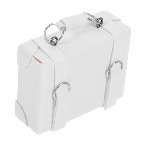 Beaupretty Miniatur Holzspielzeug Koffer Vintage Mini Reisekoffer für Fantasie mit Robustem Holz und Kunstleder für Kreatives Rollenspiel und Partydekoration von Beaupretty