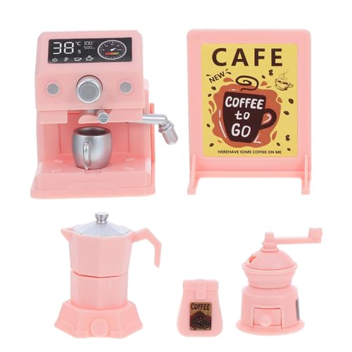 Beaupretty Miniatur Kaffeeautomat für Realistisches Küchenzubehör Puppenhaus Zubehör Kreatives Lernspielzeug zur Motorischer Fähigkeiten von Beaupretty
