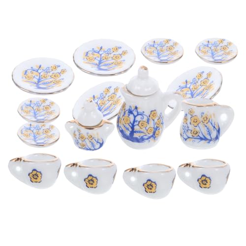 Beaupretty Miniatur Keramik Tee Set Porzellan Teetassen mit Blütenmuster Handliche Puppenhaus Zubehör Kompaktes Elegantes Design für Kreatives Spiel und Dekorative Anordnung Beaupretty Miniatur Keramik Tee Set Porzellan Teetassen mit Blütenmuster Handliche Puppenhaus Zubehör Kompaktes Elegantes Design für Kreatives Spiel und Dekorative Anordnung von Beaupretty