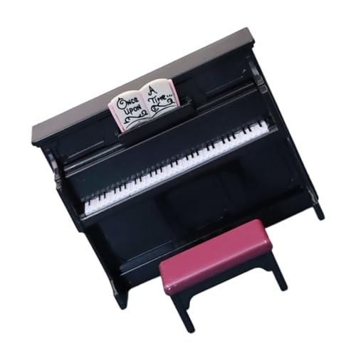 Beaupretty Miniatur Klavier Modell mit Hocker Puppenhaus Möbel Dekoratives Musikinstrument Glatte Oberfläche Formstabil für Weihnachts Puppenhaus und Kreative Spielwelten Beaupretty Miniatur Klavier Modell mit Hocker Puppenhaus Möbel Dekoratives Musikinstrument Glatte Oberfläche Formstabil für Weihnachts Puppenhaus und Kreative Spielwelten von Beaupretty