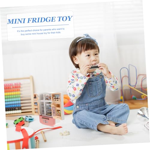 Beaupretty Miniatur Kühlschrank Spielset mit Realistischem Mini Essen Detailgetreues Zubehör für Puppenhaus Küche Kindgerechtes Miniatur Küchengerät Rote Farbe Mini Haus Beaupretty Miniatur Kühlschrank Spielset mit Realistischem Mini Essen Detailgetreues Zubehör für Puppenhaus Küche Kindgerechtes Miniatur Küchengerät Rote Farbe Mini Haus von Beaupretty