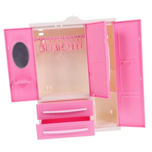 Beaupretty Miniatur Puppen Garderobe mit Mini Kleiderbügeln Glatte Oberfläche Praktische Aufbewahrung für Puppenkleider Fördert Ordnungsspiel und Schutz der Mini Kleidung Beaupretty Miniatur Puppen Garderobe mit Mini Kleiderbügeln Glatte Oberfläche Praktische Aufbewahrung für Puppenkleider Fördert Ordnungsspiel und Schutz der Mini Kleidung von Beaupretty