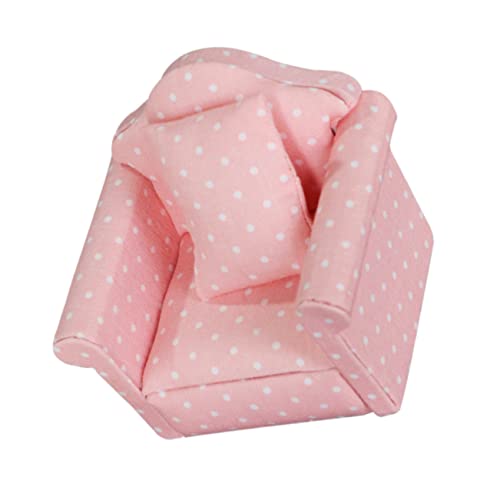 Beaupretty Miniatur Puppenhaus Sofa mit Kissen Rosa Handgefertigte Miniaturmöbel Dekoratives Wohnzimmer Accessoire Realistisch Robust Glatte Oberfläche für Puppenhäuser und Beaupretty Miniatur Puppenhaus Sofa mit Kissen Rosa Handgefertigte Miniaturmöbel Dekoratives Wohnzimmer Accessoire Realistisch Robust Glatte Oberfläche für Puppenhäuser und von Beaupretty