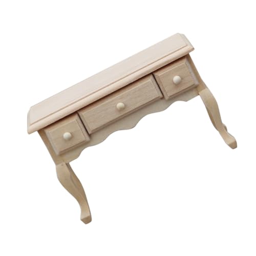 Beaupretty Miniatur Puppenhaus Tisch Holz Miniaturmöbel Mini Esstisch Ornament Kreative Dekoration für Puppenhaus Zubehör von Beaupretty