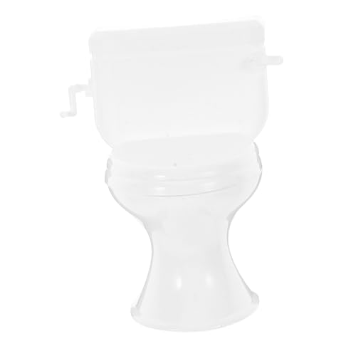 Beaupretty Miniatur Puppenhaus Toilette Weiß Mini Badezimmer Möbel Verarbeitung Realistische Details Für Puppenhaus Zubehör Badezimmer Accessoire von Beaupretty