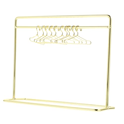 Beaupretty Miniatur Puppenkleiderbügel Teilig Stabiler Kleiderständer und Kleine Goldfarbene Puppenbügel zum Aufhängen und Präsentieren von Puppenkleidung Platzsparend und Beaupretty Miniatur Puppenkleiderbügel Teilig Stabiler Kleiderständer und Kleine Goldfarbene Puppenbügel zum Aufhängen und Präsentieren von Puppenkleidung Platzsparend und von Beaupretty