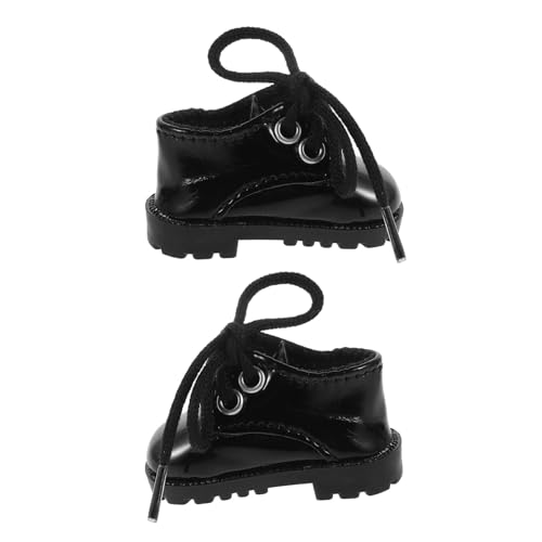 Beaupretty Miniatur Puppenschuhe für Baumwollpuppen Schwarze Puppenhaus Accessoires Einfach Anzuziehen Langlebig Stilvolle Mini Schuhe für Scale Doll Supply Beaupretty Miniatur Puppenschuhe für Baumwollpuppen Schwarze Puppenhaus Accessoires Einfach Anzuziehen Langlebig Stilvolle Mini Schuhe für Scale Doll Supply von Beaupretty
