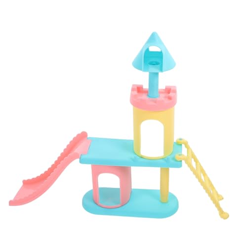 Beaupretty Spielplatzdekor Miniatur-Modell Für Puppenhaus Schreibtischdekor Mit Rutsche Und Haus Für Miniatur-enthusiasten Junge Mädchen Geeignet Glatt Geschliffen Klare Linien Feine Verarbei von Beaupretty
