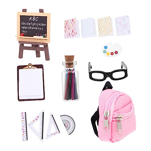 Beaupretty Miniatur Schulranzen Set für Puppenhaus Deko Langlebiges DIY Modell Realistische Mini Rucksäcke für Rollenspiel für Mini Haus Zubehör und Sammler Beaupretty Miniatur Schulranzen Set für Puppenhaus Deko Langlebiges DIY Modell Realistische Mini Rucksäcke für Rollenspiel für Mini Haus Zubehör und Sammler von Beaupretty