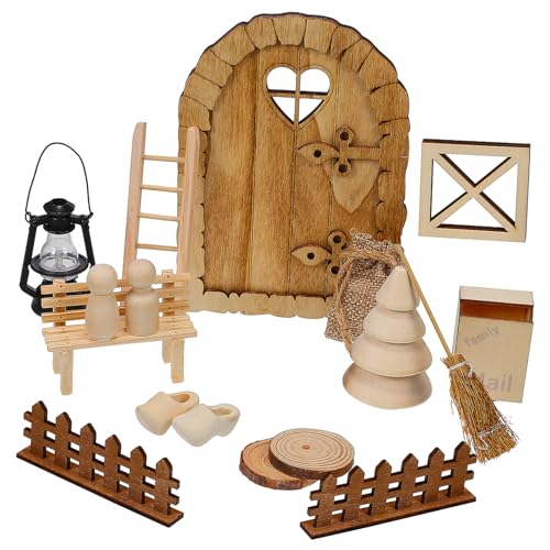 Beaupretty Miniatur Weihnachtsdeko Holz Mini Haus Zubehör mit Fenster und Zaun Stabiles für Puppenhaus Vielseitig für Kindergarten und für Miniaturfans Beaupretty Miniatur Weihnachtsdeko Holz Mini Haus Zubehör mit Fenster und Zaun Stabiles für Puppenhaus Vielseitig für Kindergarten und für Miniaturfans von Beaupretty