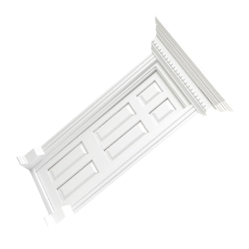 Beaupretty Miniatur Weiße Holz Gartentür mit Feldern Simulation Puppenhaus Dekoration Stabiles Mini Möbel Perfektes Fotorequisit und Kinderspielzeug Zubehör von Beaupretty