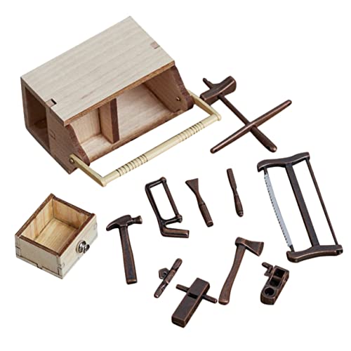Beaupretty Miniatur Werkzeugschrank Teiliges Puppenhaus Zubehör für Fotografie Miniatur Dekoration Hochwertiger Langlebiger Mini Tool Cabinet für Kreative Szenen Minihäusern von Beaupretty