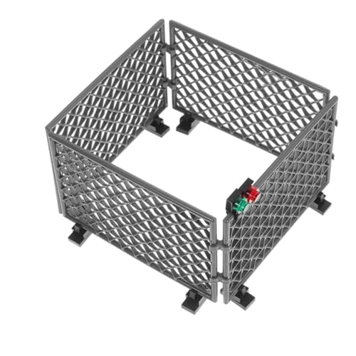 Beaupretty Miniatur Zaun Bausatz DIY Kunststoff Zaunzubehör für Puppenhäuser Tragbar Einfach zu Montieren Fördert Kreativität und Problemlösung bei Jugendlichen Graues von Beaupretty