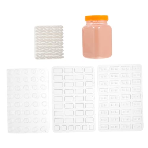 Beaupretty Miniatur Ziegelform mit Formen und Rotem Ziegelpulver DIY Sandtisch Zubehör für Kreative Bauprojekte Handliche Bausteine für Miniatur Landschaften für Familien und Bastelfreunde von Beaupretty