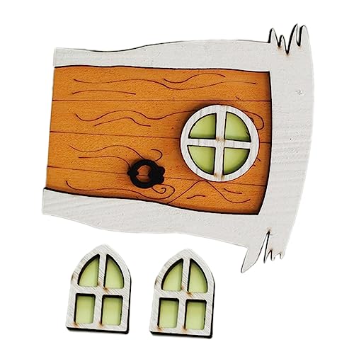 Beaupretty Miniature Dekoration aus Holz Gartendekor für Bäume Detailreiche Holzminiatur für Kreative für Gartenfeen Ornamente Draußen von Beaupretty