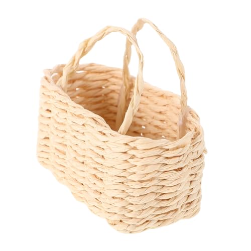 Beaupretty Miniaturkorb für Puppenhaus Leichter Rattan Einkaufskorb für Mini Szenen und Rollenspiele Zubehör für Kreative Spielideen Wicker Picknickkorb für Fantasievolles Spiel Beaupretty Miniaturkorb für Puppenhaus Leichter Rattan Einkaufskorb für Mini Szenen und Rollenspiele Zubehör für Kreative Spielideen Wicker Picknickkorb für Fantasievolles Spiel von Beaupretty