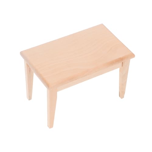 Beaupretty Miniaturmöbel Holz Tisch Puppenhaus Zubehör für Kreative Dekoration Realistische Miniatur Möbelstücke für Ihr Dollhouse für Verschiedene Stilrichtungen von Beaupretty