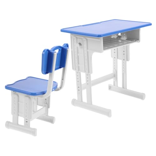 Beaupretty Miniaturmöbel Und Zubehör Schulbedarf Für Miniatur Esstisch Für Puppenhäuser Kleiner Stuhl Tischdekoration Kleine Möbel Miniaturen Miniaturstuhl Himmelblau von Beaupretty