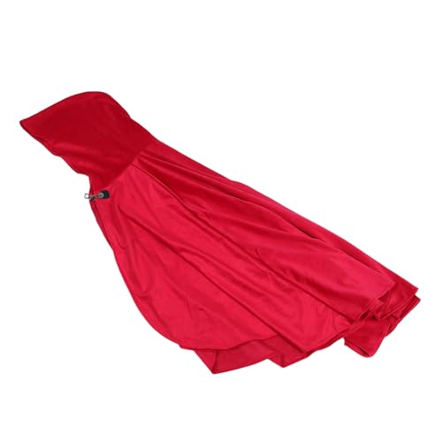 Beaupretty Mittelalterlicher Damen Kapuzenumhang Renaissance Umhang aus Premium Spandex für Halloween Karneval Bühnenauftritte und Cosplay Elegante Komfortable Verkleidung Weinrot von Beaupretty