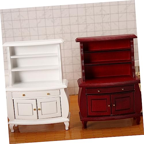 Beaupretty Modellmöbel Stilvolle Miniatur Vitrine Robuste Kinderspielzeug Dekoration für Puppenhaus und Zimmer von Beaupretty