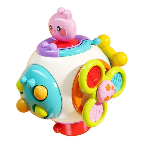 Beaupretty Montessori Babyspielzeug Ab Jahr Bunter Sensorischer Greifball mit Rassel Robustes Motrikspielzeug für Kleinkinder Frühe für Mädchen und Jungen Beaupretty Montessori Babyspielzeug Ab Jahr Bunter Sensorischer Greifball mit Rassel Robustes Motrikspielzeug für Kleinkinder Frühe für Mädchen und Jungen von Beaupretty