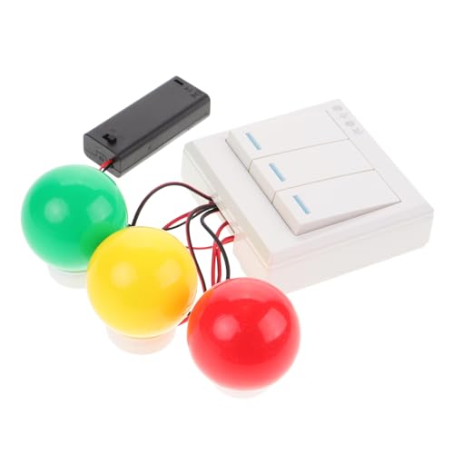 Beaupretty Montessori Busy Board mit LED Lichtern Rot Gelb Grün DIY Activity Board für Hand Auge Koordination und Farberkennung Beaupretty Montessori Busy Board mit LED Lichtern Rot Gelb Grün DIY Activity Board für Hand Auge Koordination und Farberkennung von Beaupretty