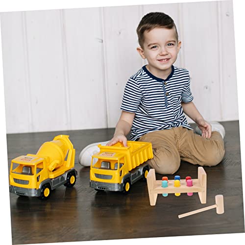 Beaupretty Montessori Holz Hammer für Ab Jahr Lernspielzeug mit Uhrmotiv Hand Auge Koordination und Feinmotorik Sicheres Klopfspielzeug für Junge Mädchen von Beaupretty