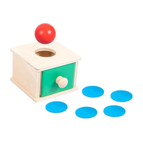 Beaupretty Montessori Holzball Münzbox für Kleinkinder Pädagogisches Lernspielzeug zur Feinmotorikförderung und Objektpermanenz Sichere Holzoberfläche Vorschul Beaupretty Montessori Holzball Münzbox für Kleinkinder Pädagogisches Lernspielzeug zur Feinmotorikförderung und Objektpermanenz Sichere Holzoberfläche Vorschul von Beaupretty