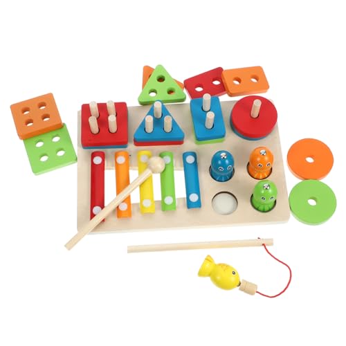 Beaupretty Montessori Holzspielzeug Geometrische Formen Sortierspiel für Ab Jahren Motorikförderndes Lernspiel mit Buntfarben Fördert Problemlösung und Feinmotorik Sicher und Langlebig von Beaupretty
