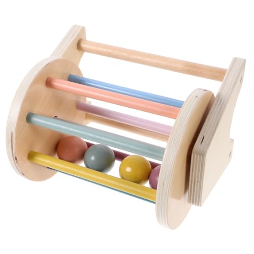 Beaupretty Montessori Holzspielzeug Trommel Kognitive Textiltrommel für Frühkindliche Entwicklung für Motorik und Hörtraining für Junge Mädchen und Kleinkinder von Beaupretty