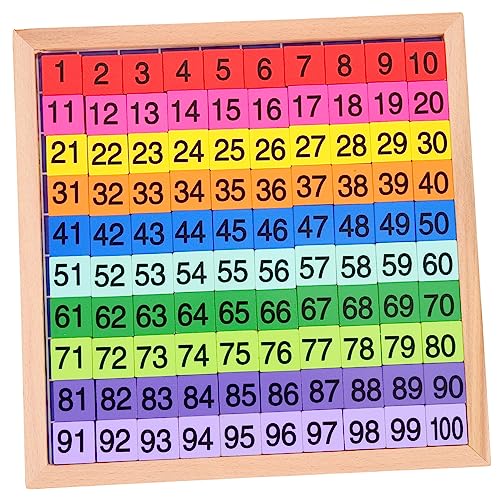 Beaupretty Montessori Mathe Lernspielzeug aus Buchenholz Zahlenbrett Pädagogisches Zählspiel für Gehirnentwicklung Handkoordination von Beaupretty