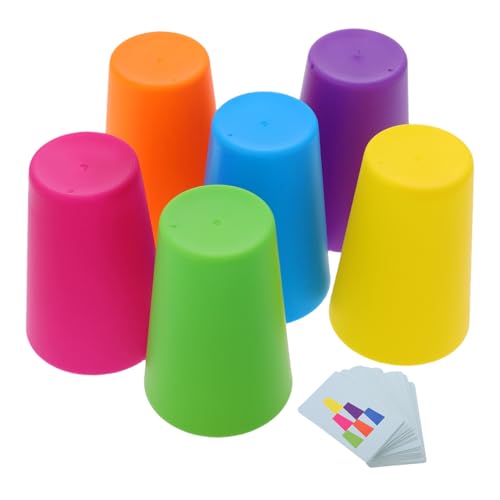 Beaupretty Montessori Stapelbecher Spielset für Konzentrationsförderndes Outdoor Stapelspiel für Jungen und Mädchen Hand Auge Koordination und Reaktionsfähigkeit Trainierend Teiliges von Beaupretty