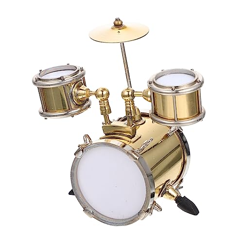 Beaupretty Musikinstrument Modellspielzeug Set Handgefertigte Miniatur Trommel für Farbenfrohes und Kreatives Musikinstrument für Geburtstage und Feste von Beaupretty