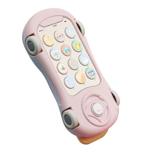 Beaupretty Musiklicht Projektor Telefon Pädagogisches Babyspielzeug mit Simulationstelefon für Frühe Bildung Bilingual Cartoon Design Batterien Nicht Enthalten von Beaupretty