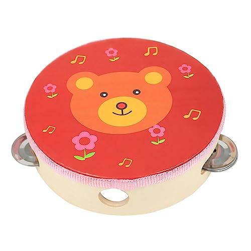Beaupretty Musikspielzeug Doppelseitige Trommel Handtrommel für Frühkindliche Bildung Geeignet für Jungen und Mädchen Fördert Musikalität und Handstärke von Beaupretty