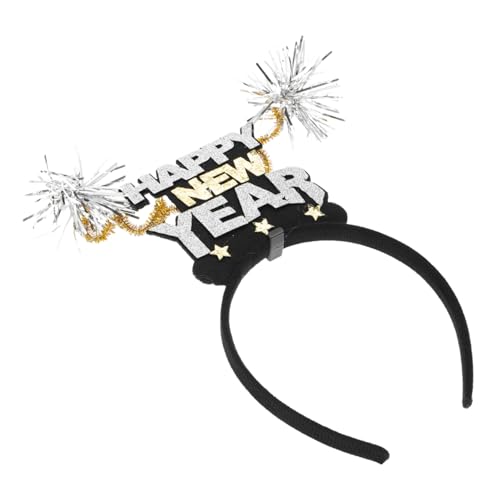 Beaupretty Neujahrs-haarreif mit Lametta Festliches Komfortables Party-accessoire für Silvester und Jahreswechsel Verarbeitet Stilvoller Kopfschmuck für Erwachsene von Beaupretty