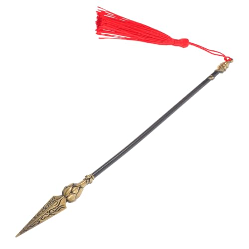 Beaupretty Nezha Model Cosplay-spielzeugfeuerlanze Cosplay Feuergepackte Lanze- Cosplay Fire Speed ​​Lance Party Fire Tipped Lance Toy Üben Black Zinklegierung von Beaupretty