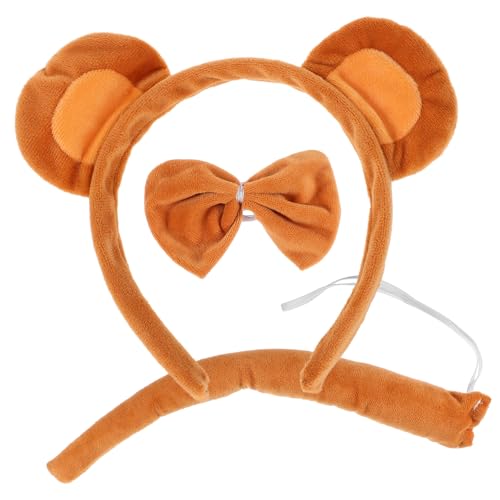 Beaupretty Niedriges Gewicht Kuscheliges Affenohren mit Stirnband und Fliege Weiches Plüschmaterial Bequemes Tierkostüm Zubehör für Geeignet für Karneval und Cosplay Partys Beaupretty Niedriges Gewicht Kuscheliges Affenohren mit Stirnband und Fliege Weiches Plüschmaterial Bequemes Tierkostüm Zubehör für Geeignet für Karneval und Cosplay Partys von Beaupretty