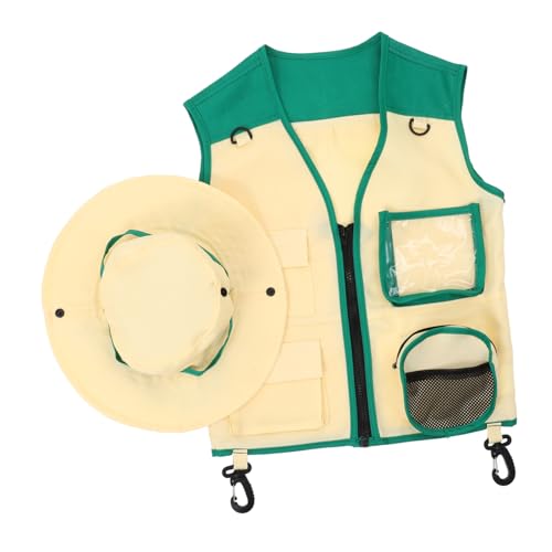 Beaupretty Outdoor Forscher mit Atmungsaktivem Weste und Verstellbarem Hut Leichtes Rollenspiel Kostüm für Abenteuer und Naturerkundung Grün Teilig Beaupretty Outdoor Forscher mit Atmungsaktivem Weste und Verstellbarem Hut Leichtes Rollenspiel Kostüm für Abenteuer und Naturerkundung Grün Teilig von Beaupretty