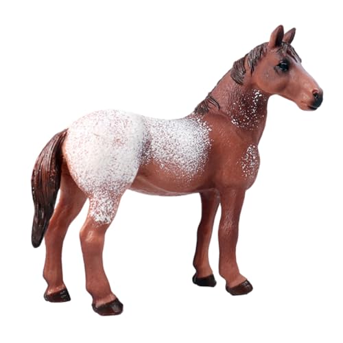 Beaupretty PVC Pferdefigur Apaloosa Realistisch Sicher und Dekorativ Robustes Wildtier Modell für Spiel und Zuhause Fördert Kognitive Entwicklung Detailreiche Oberfläche Langlebiges von Beaupretty