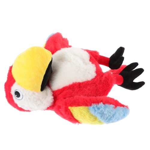 Beaupretty Papagei Handpuppe Interaktives Süßes Plüschvogel Theater Pädagogisches Kuscheltier für Geschichtenerzählen und Rollenspiele von Beaupretty