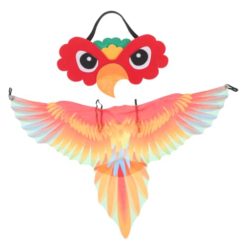 Beaupretty Papageien Kostüm mit Flügeln und Maske Halloween Vogel Verkleidung für Mädchen Karneval Geburtstagsfeier Party Zubehör Bequemes Cosplay Outfit Auffällige Tierkostüm Requisiten Beaupretty Papageien Kostüm mit Flügeln und Maske Halloween Vogel Verkleidung für Mädchen Karneval Geburtstagsfeier Party Zubehör Bequemes Cosplay Outfit Auffällige Tierkostüm Requisiten von Beaupretty