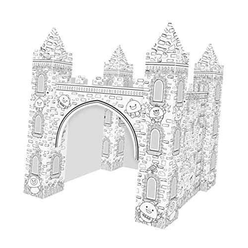 Beaupretty Papier Farb Puzzle DIY Burg Modell zum Bemalen Kreatives Bastelspiel für Familie und Geburtstagsfeiern Sicheres Geruchloses Material Fördert Fantasie und Gemeinsames Erlebnis Beaupretty Papier Farb Puzzle DIY Burg Modell zum Bemalen Kreatives Bastelspiel für Familie und Geburtstagsfeiern Sicheres Geruchloses Material Fördert Fantasie und Gemeinsames Erlebnis von Beaupretty