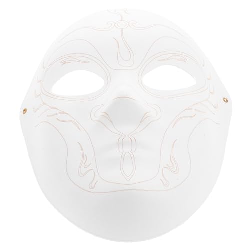 Beaupretty Papiermaske Basteln Weiße Diy Maske für Halloween Cosplay Schulprojekte Unbemalte Maske für Kreative Gestaltung für Erwachsene Beaupretty Papiermaske Basteln Weiße Diy Maske für Halloween Cosplay Schulprojekte Unbemalte Maske für Kreative Gestaltung für Erwachsene von Beaupretty