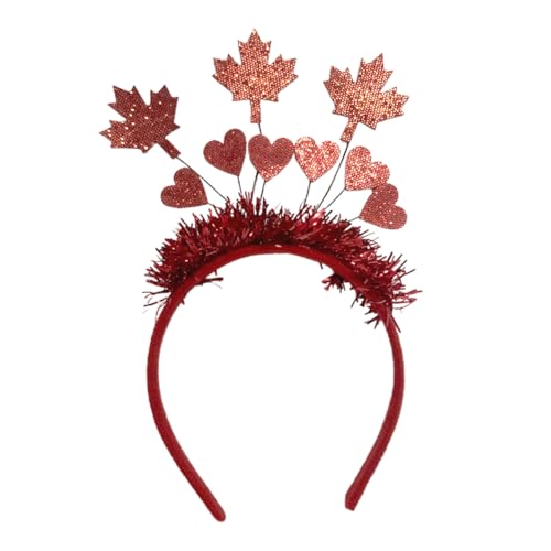 Beaupretty Party Haarreif Kanada Nationalfeiertag Haarschmuck Damen Stirnband mit Ahornblatt Herz für Festival Feier und Kostüm Zubehör Beaupretty Party Haarreif Kanada Nationalfeiertag Haarschmuck Damen Stirnband mit Ahornblatt Herz für Festival Feier und Kostüm Zubehör von Beaupretty